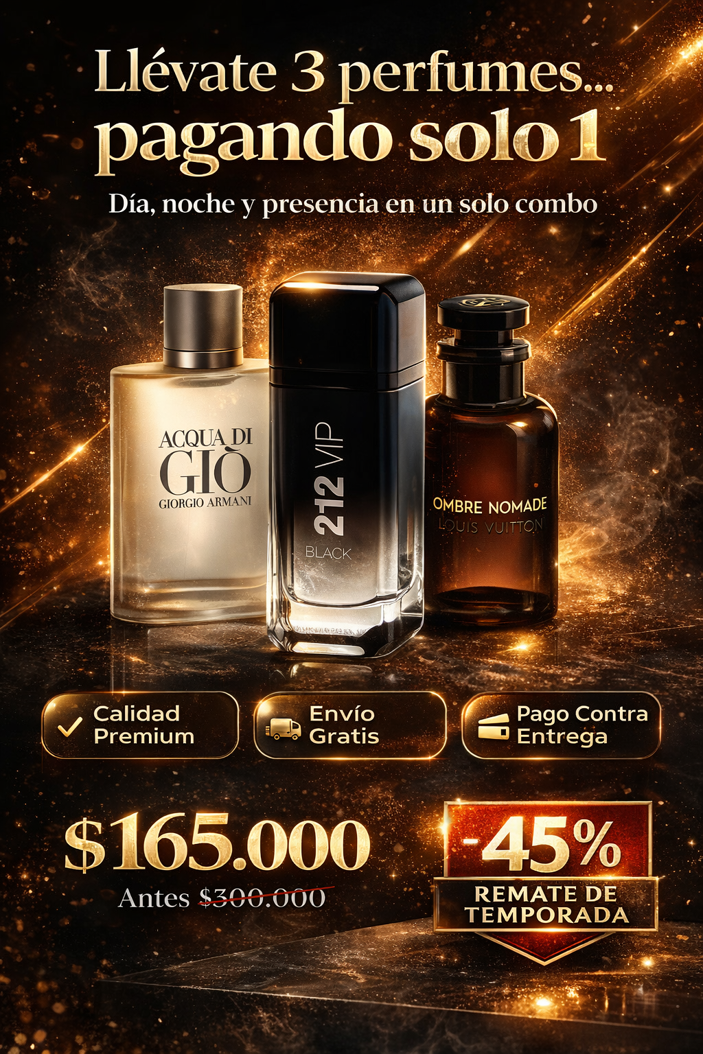 AGUA DE GIO-VIP BLACK- NOMADA
