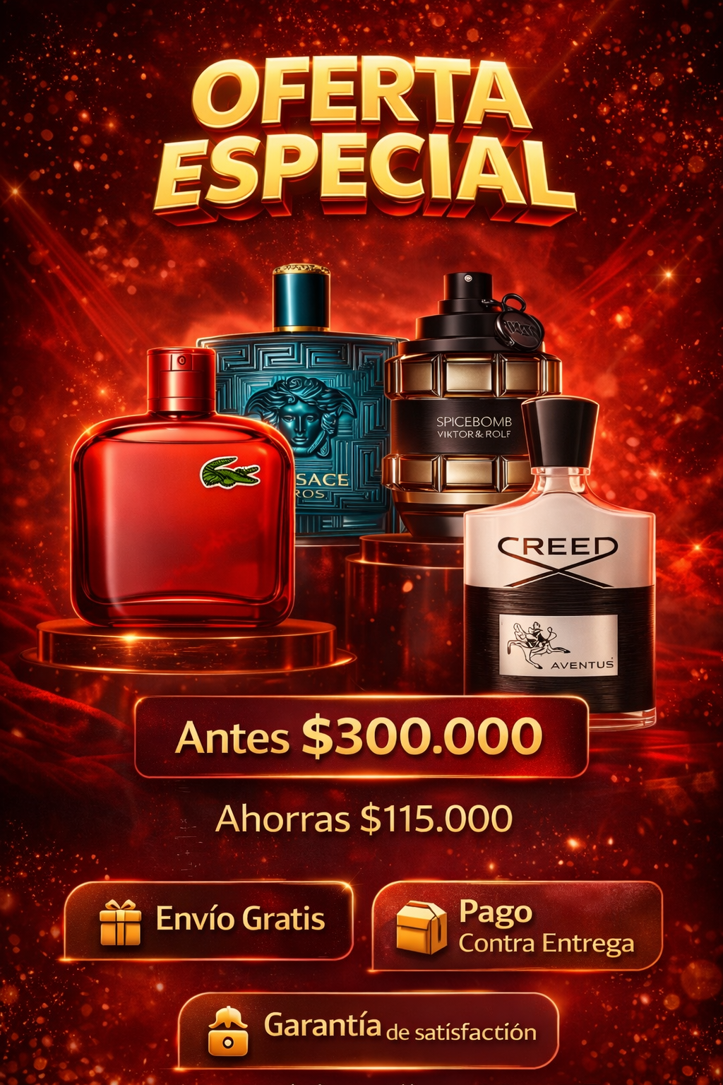 COMBO X4 PERFUMES HOMBRE #2