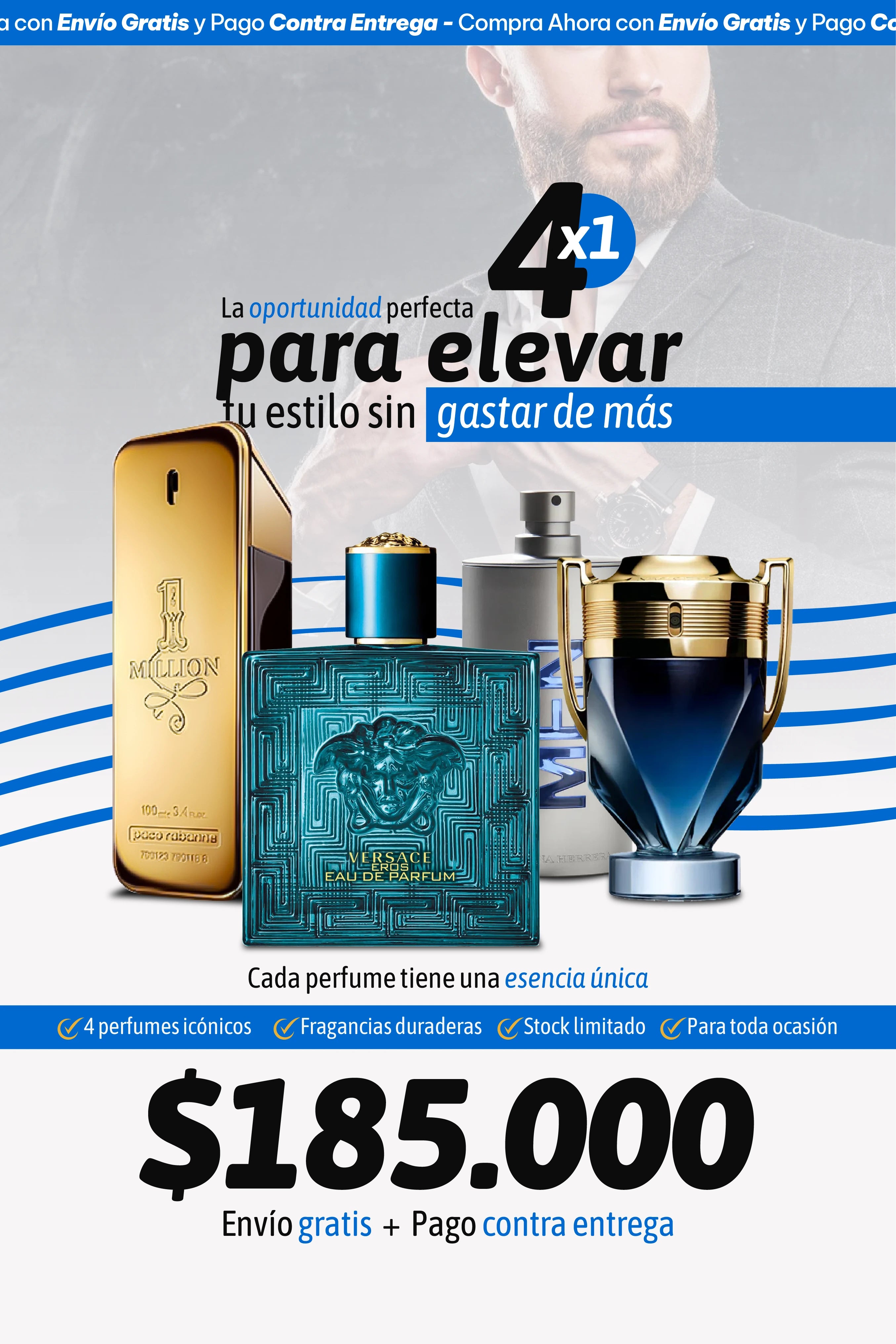 COMBO X4 ONE MILLION +EROS + 212MEN + INVICTUS